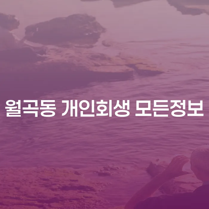 월곡동 개인회생 모든정보