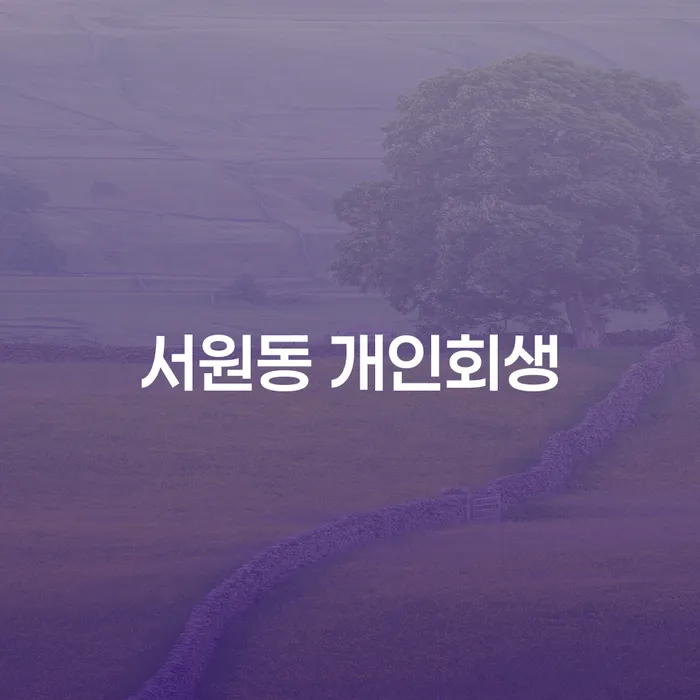 서원동 개인회생: 채무 탈출의 길을 어떻게 찾을 수 있을까?