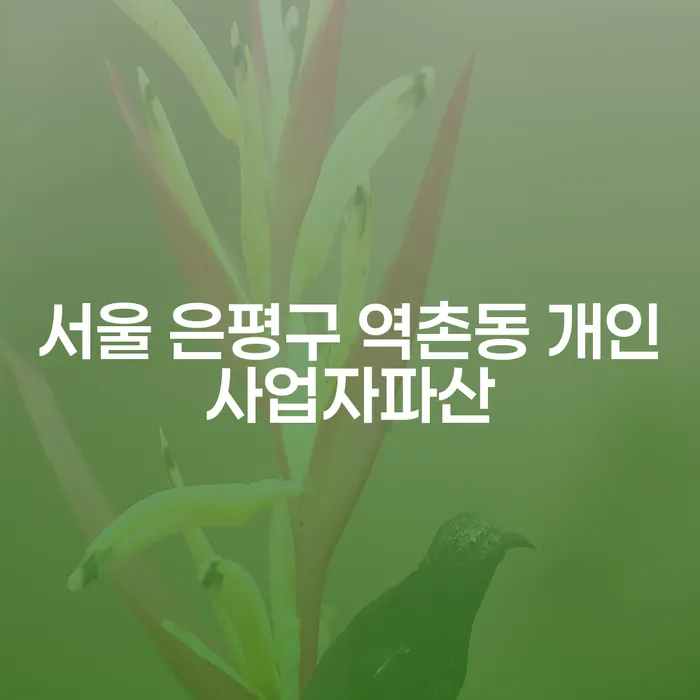 서울 은평구 역촌동 개인사업자, 파산을 고려해보셨나요?