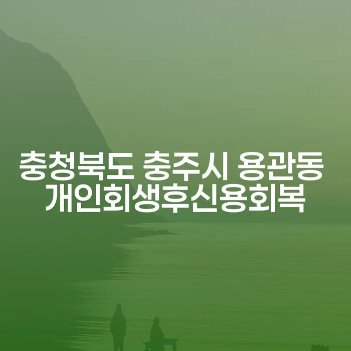 충청북도 충주시 용관동에서 개인회생 후 신용을 회복하는 방법은 무엇일까요?